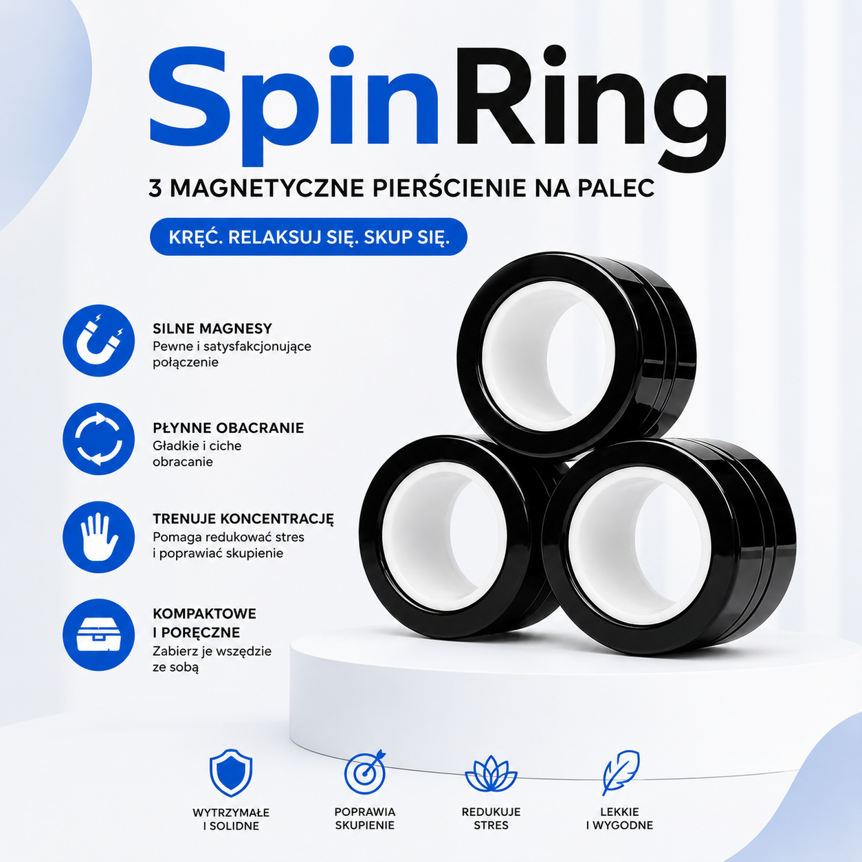 SpinRing — Magnetyczny Pierścień na Palec