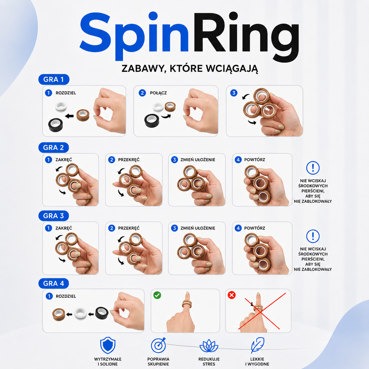 SpinRing — Magnetyczny Pierścień na Palec